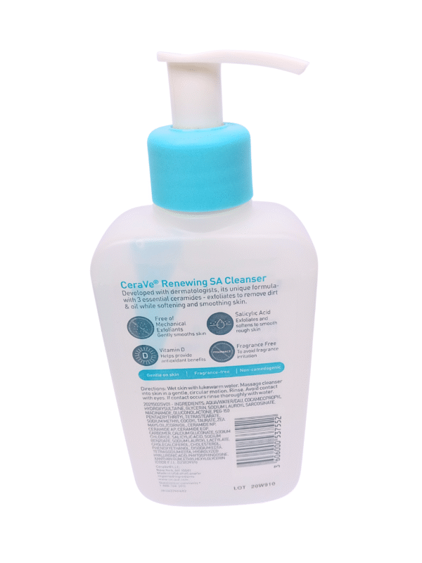 cerave renewing sa cleanser normal skin, for normal skin