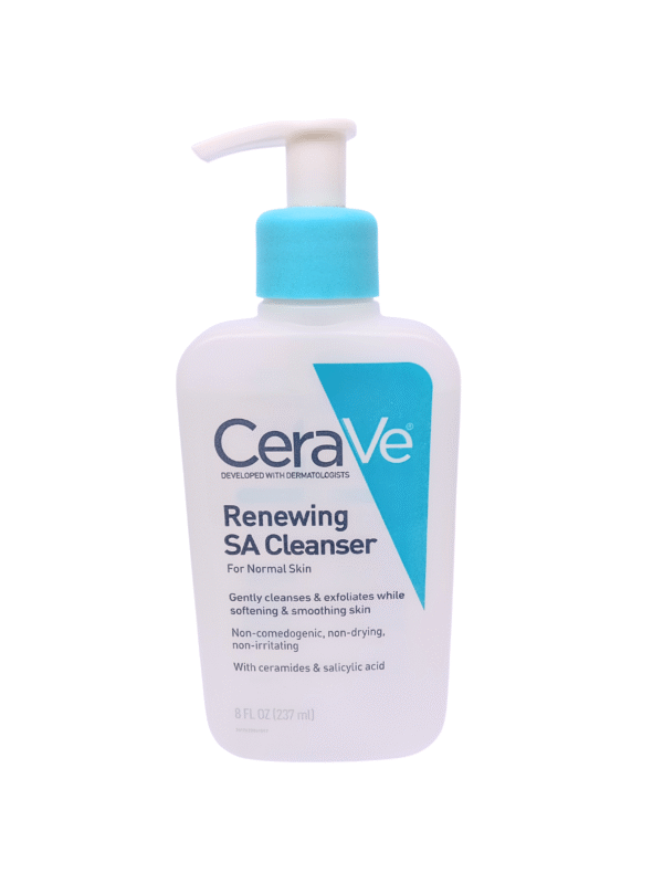 cerave renewing sa cleanser normal skin, for normal skin
